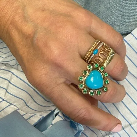 Annabelle Heart Halo Ring