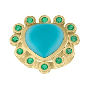 Annabelle Heart Halo Ring