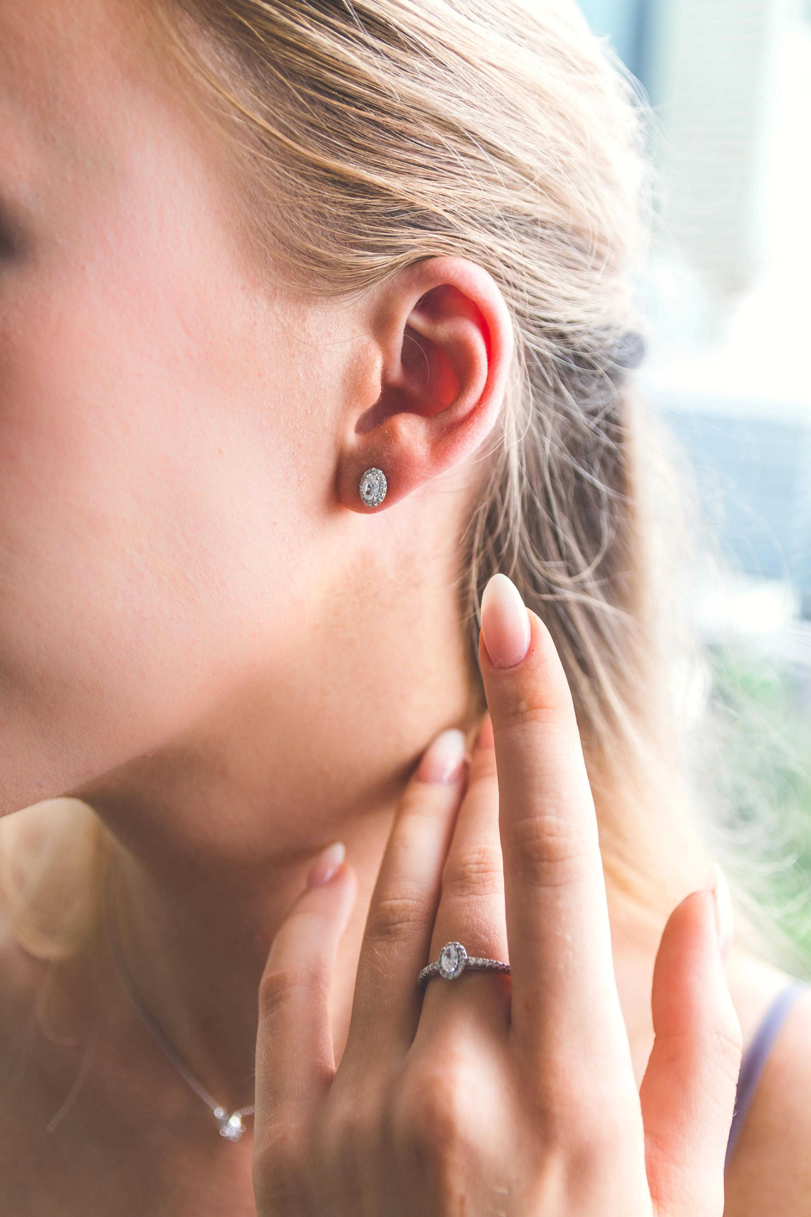 AURORA GLOW EARRINGS SILVER