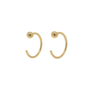 Ball Huggies Hoop Earrings