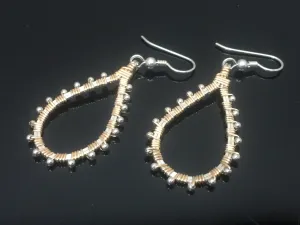 Beaded Teardrop Earrings