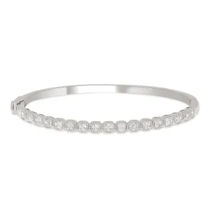Beautiful Pave Diamond Designer Bracelet Gift In 14k White Gold