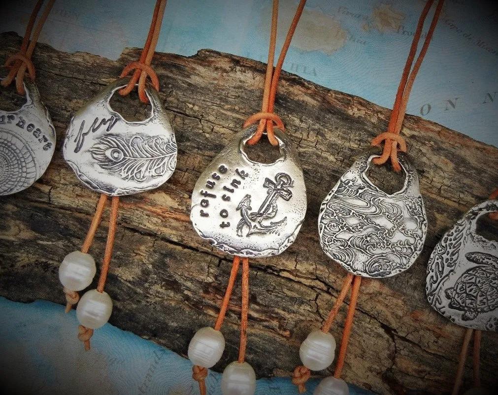Best Seller Leather & Pearl Necklace