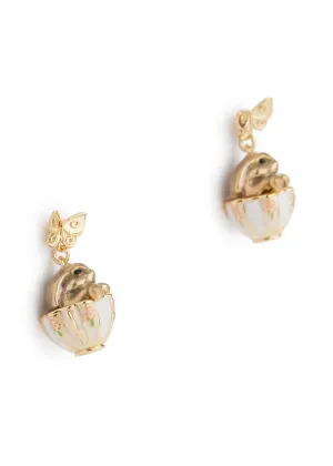 Bill Skinner Bunny in A Tea Cup Earrings