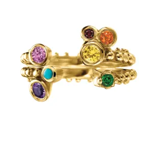 BOHEME CROWN RAINBOW RINGS