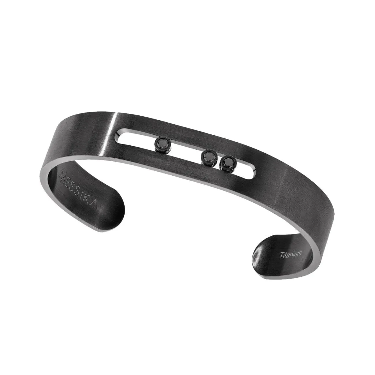 BRACELET DIAMOND GRAPHITE TITANIUM MOVE TITANIUM BLACK BANGLE