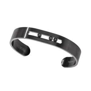 BRACELET DIAMOND GRAPHITE TITANIUM MOVE TITANIUM BLACK BANGLE