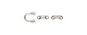 Cable Thimble .045" Hole, Sterling Silver. Made in USA. #5003593L