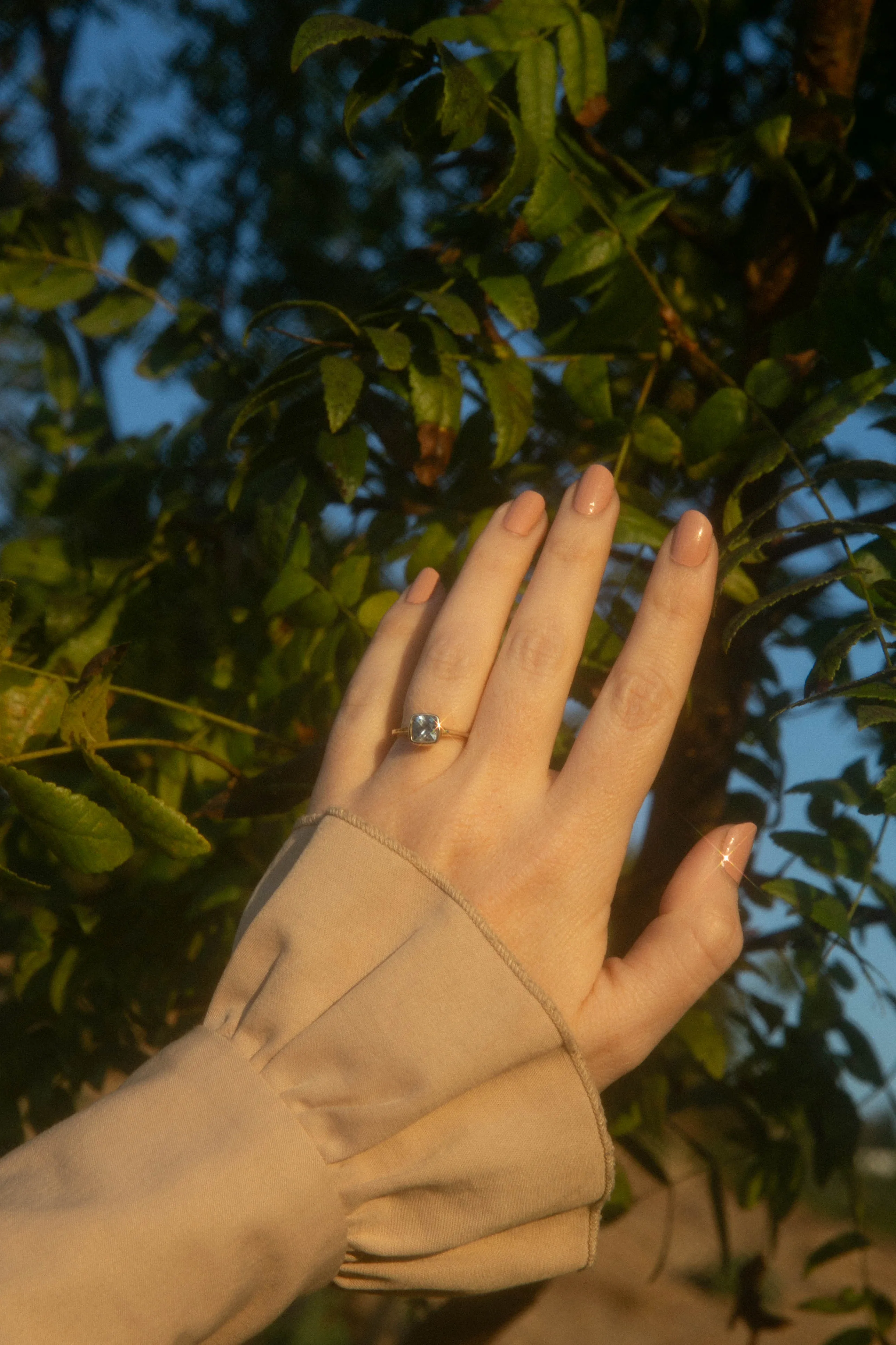 Cerulean Sapphire Solitaire