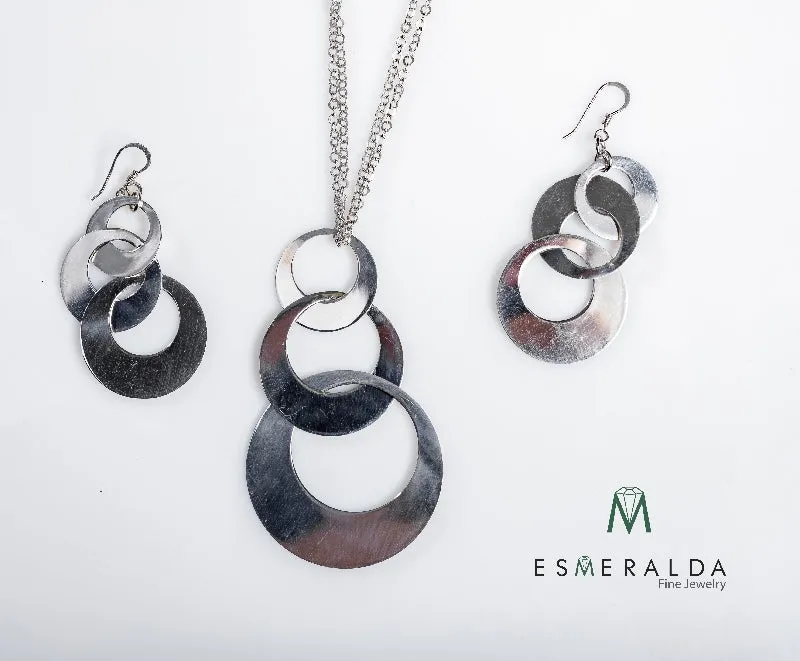 Circle of Life Design Necklace & Earring Set