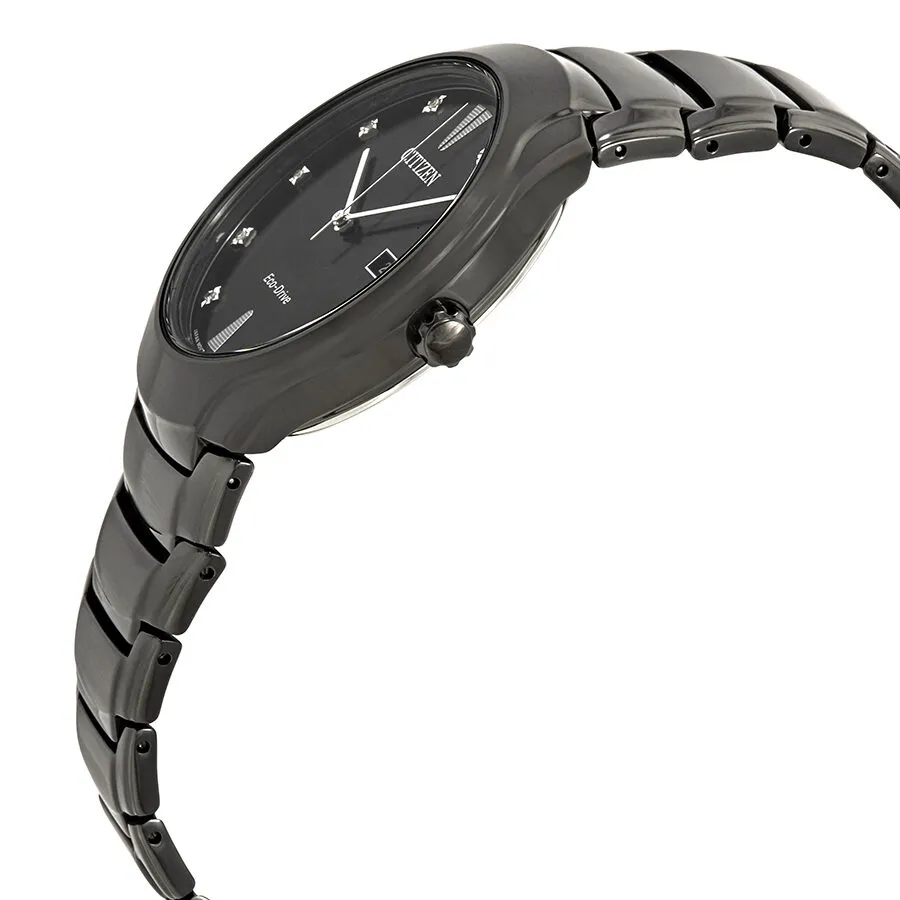Citizen Paradigm Diamond Black Dial Men's Watch AW1555-56G