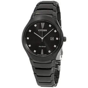Citizen Paradigm Diamond Black Dial Men's Watch AW1555-56G
