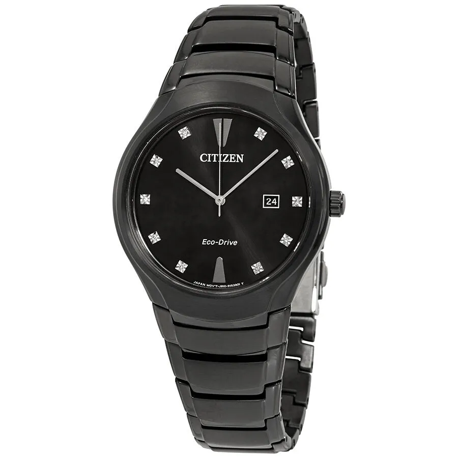 Citizen Paradigm Diamond Black Dial Men's Watch AW1555-56G