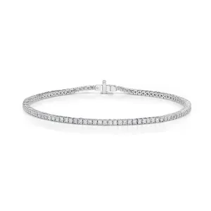 Classic 4-Prong Diamond Line Bracelet