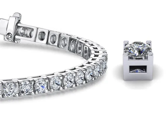 Classic 4 Prong Lab-Grown Diamond Tennis Bracelet with 21.56 ct.(finished) 5.8mm