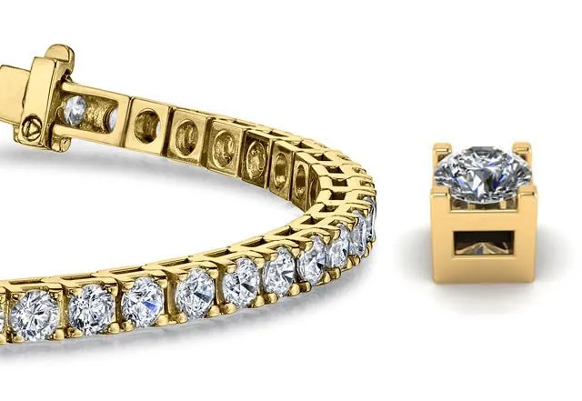 Classic 4 Prong Lab-Grown Diamond Tennis Bracelet with 21.56 ct.(finished) 5.8mm