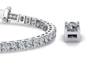 Classic 4 Prong Lab-Grown Diamond Tennis Bracelet with 21.56 ct.(finished) 5.8mm