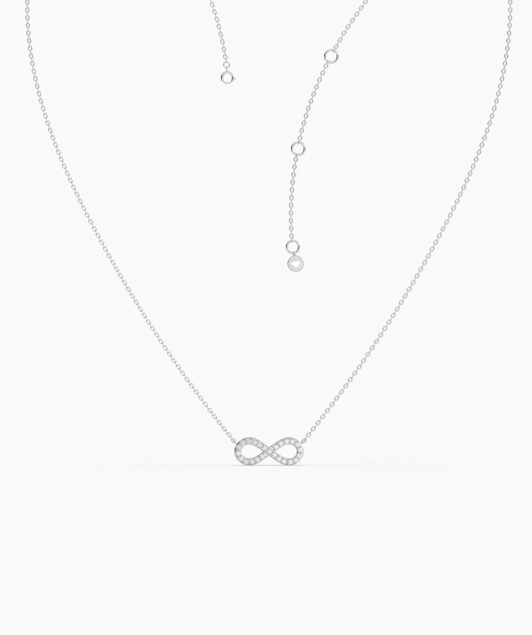Classic Gold Diamond Infinity Necklace