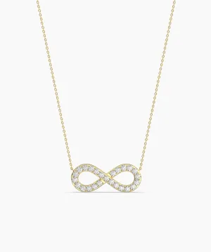 Classic Gold Diamond Infinity Necklace