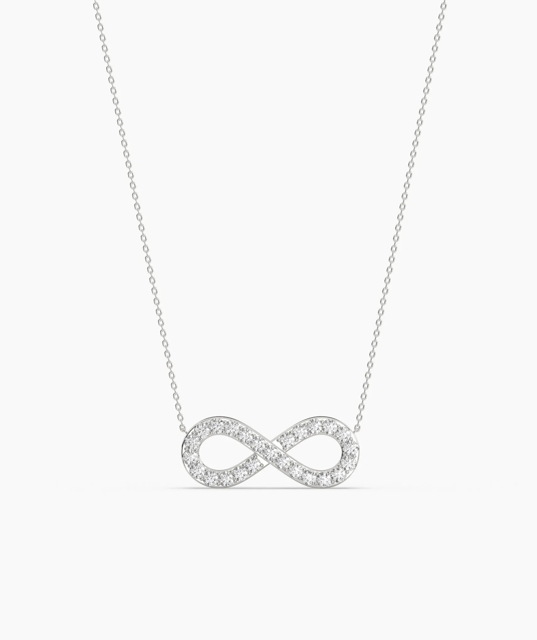 Classic Gold Diamond Infinity Necklace