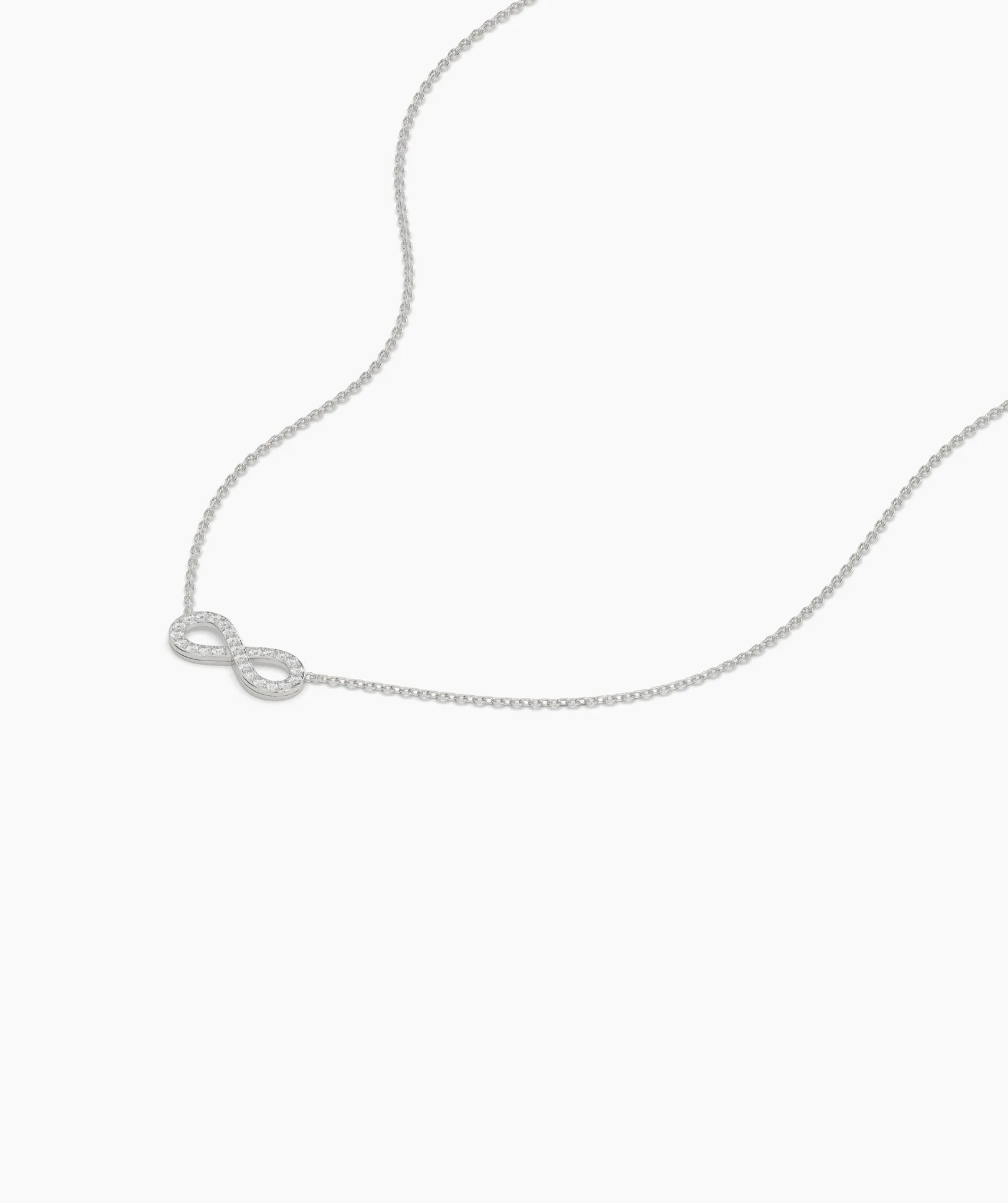 Classic Gold Diamond Infinity Necklace
