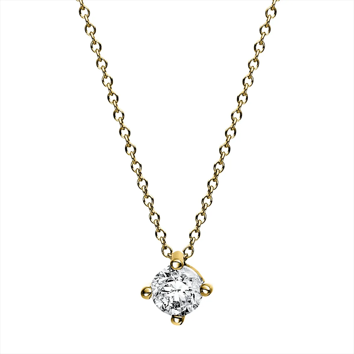 Collier 4er-Krappe 18 kt GG, GIA2424304972