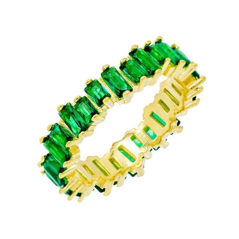 Colored Baguette Ring