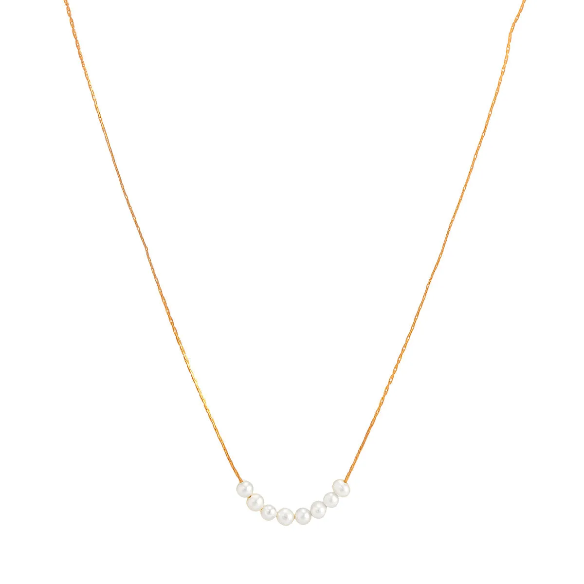 Cultured Pearl & 18K Gold-Plated Necklace