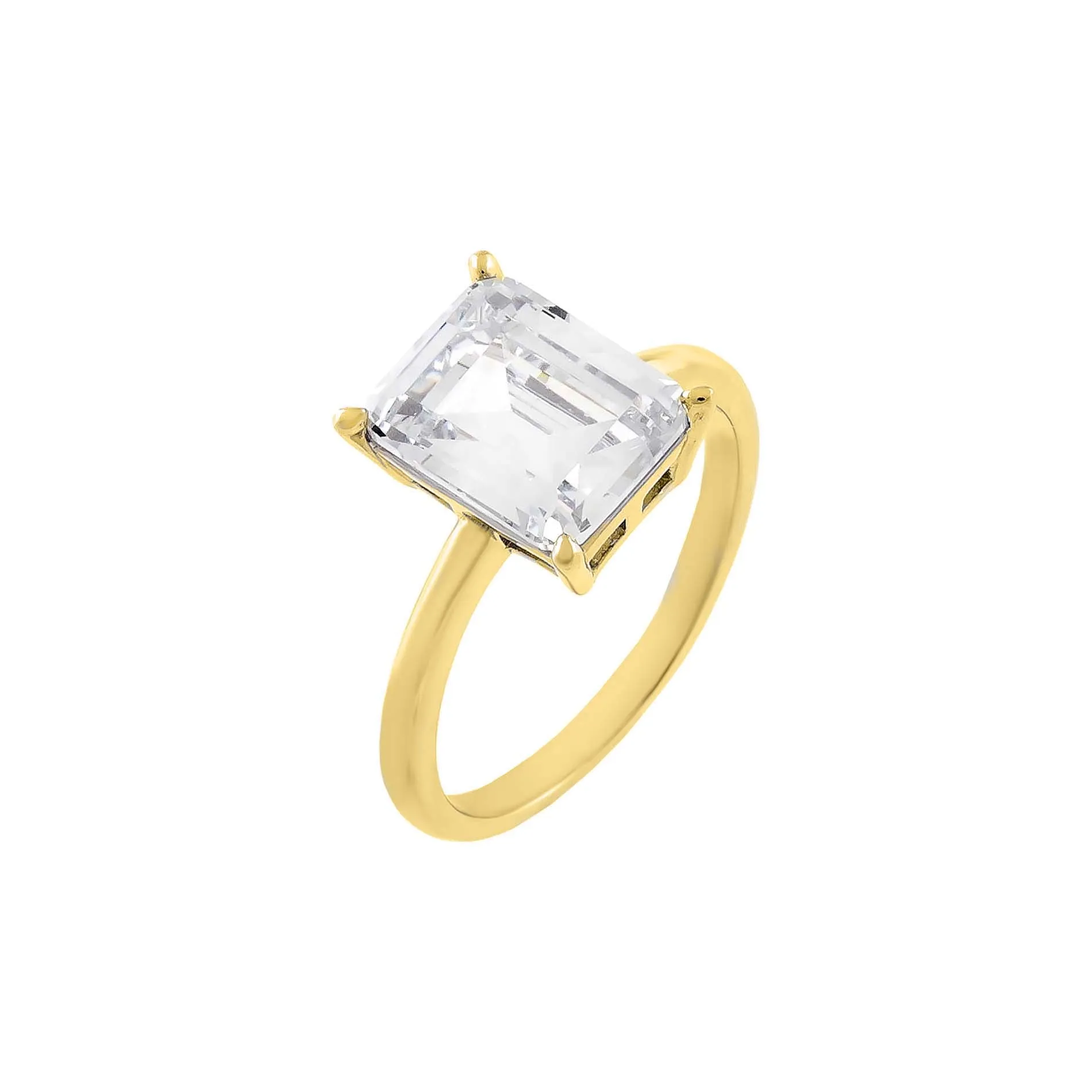 CZ Emerald Stone Ring