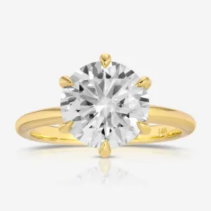 Danielle (3.5ct) Round Moissanite  Ring ( ) Hidden Halo