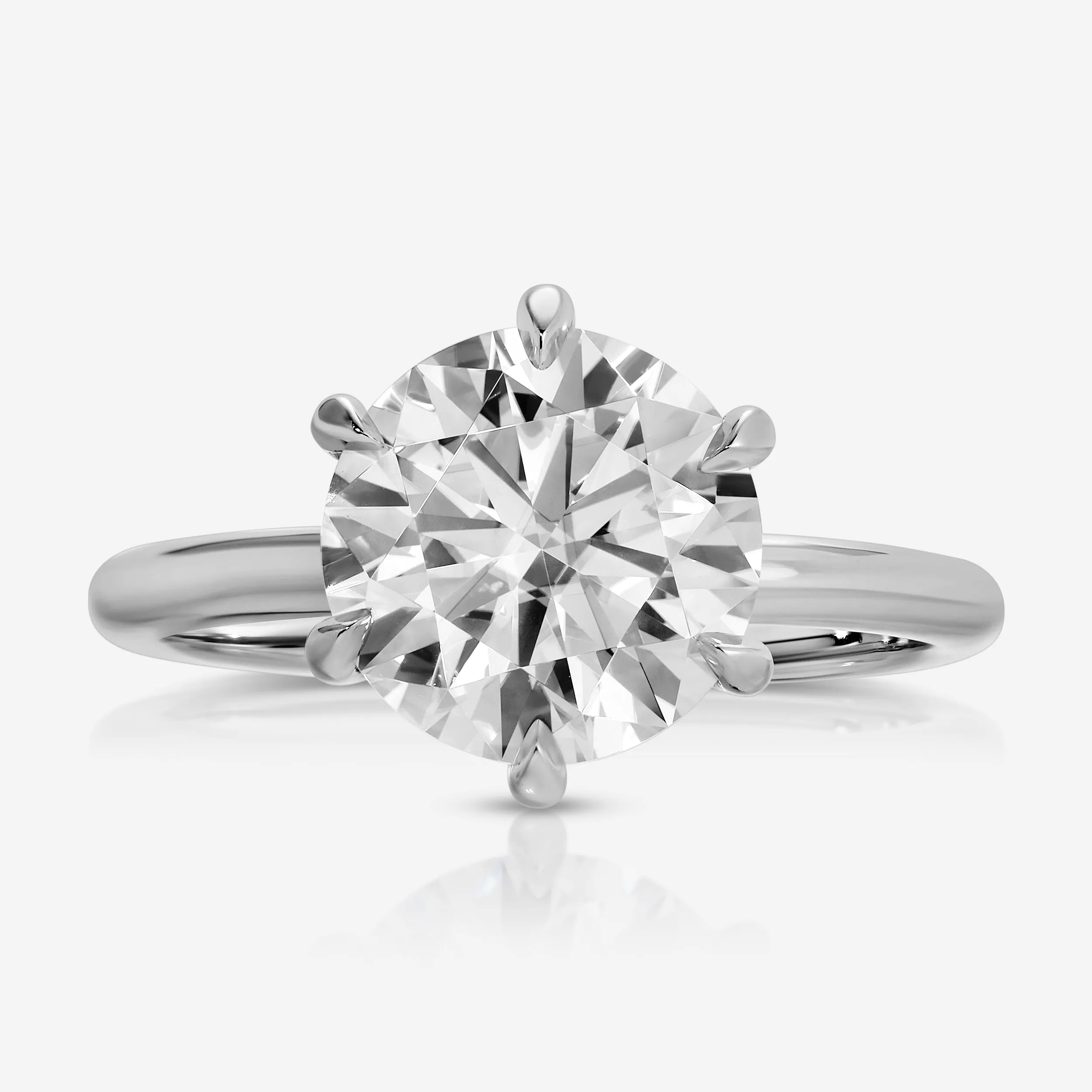 Danielle (3.5ct) Round Moissanite  Ring ( ) Hidden Halo