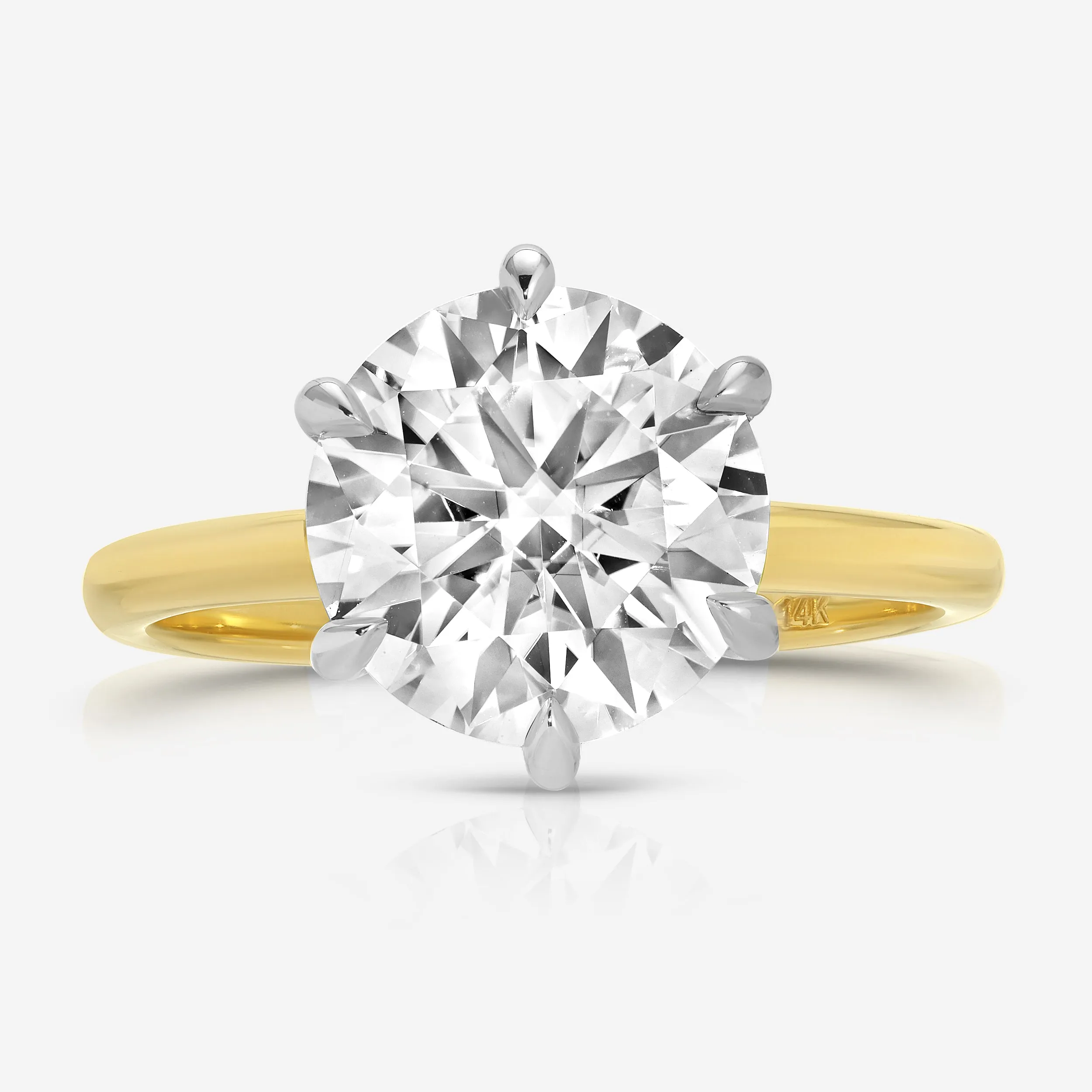 Danielle (3.5ct) Round Moissanite  Ring ( ) Hidden Halo