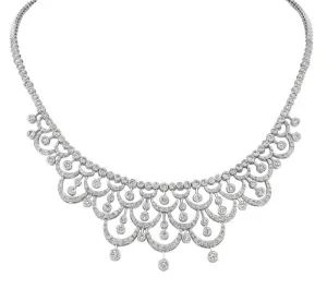 DESIGNER DIAMOND NECKLACE 14K GOLD (7 CTW)