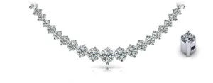 Diamond Crescendo Diamond Necklace with 14.05 ct.(finished)