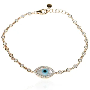 Diamond Evil eye Bracelet