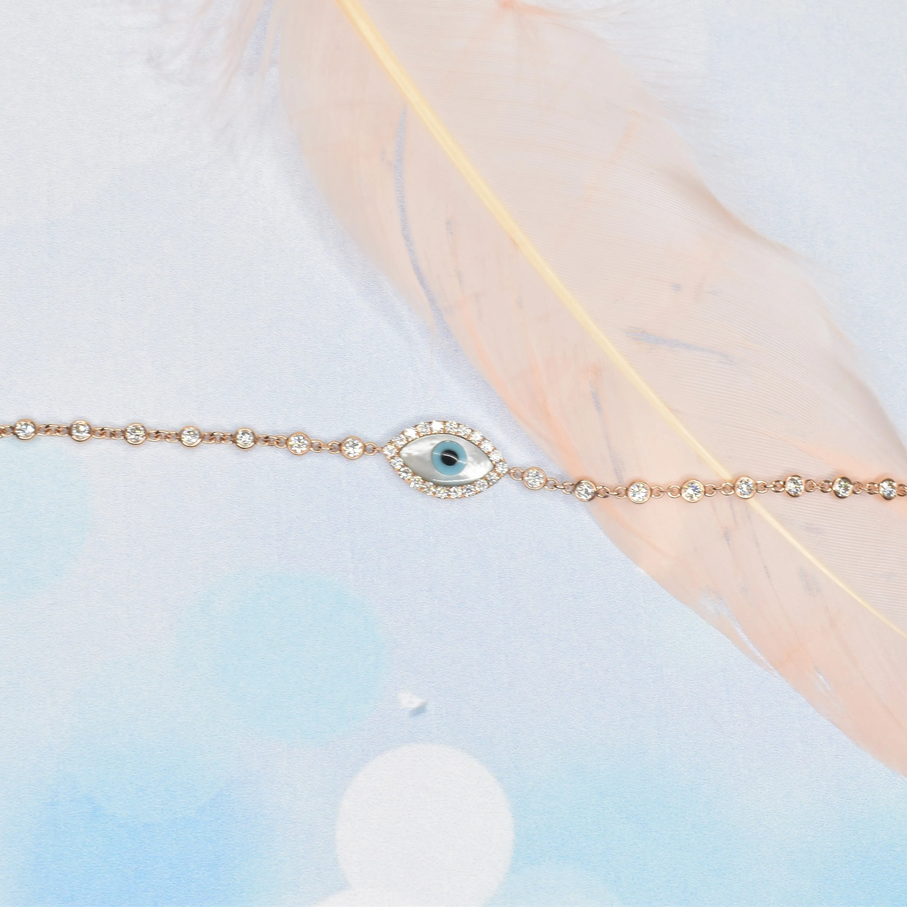 Diamond Evil eye Bracelet
