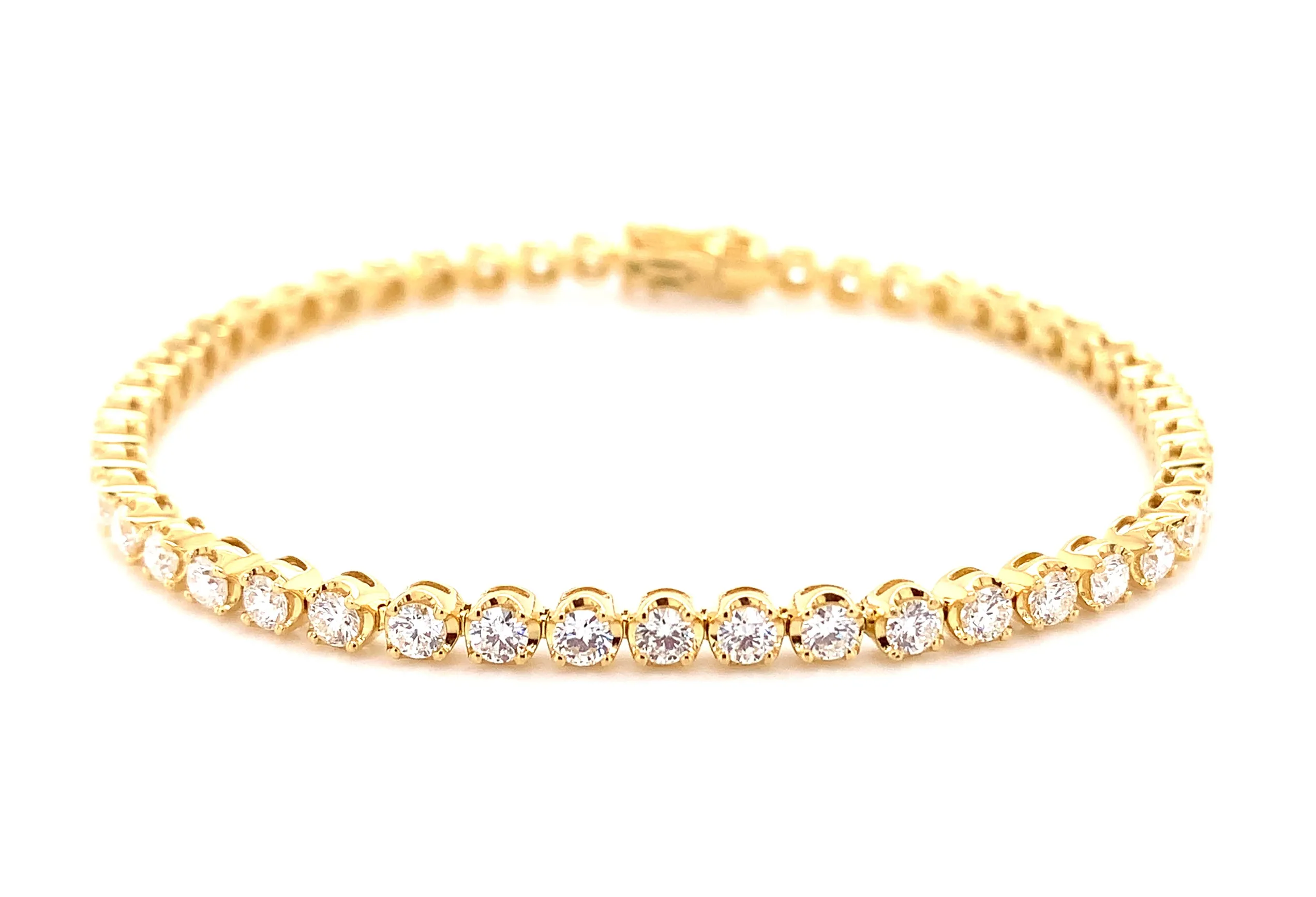 Diamond Riviera Line Tennis Bracelet 3.31CT T.W.