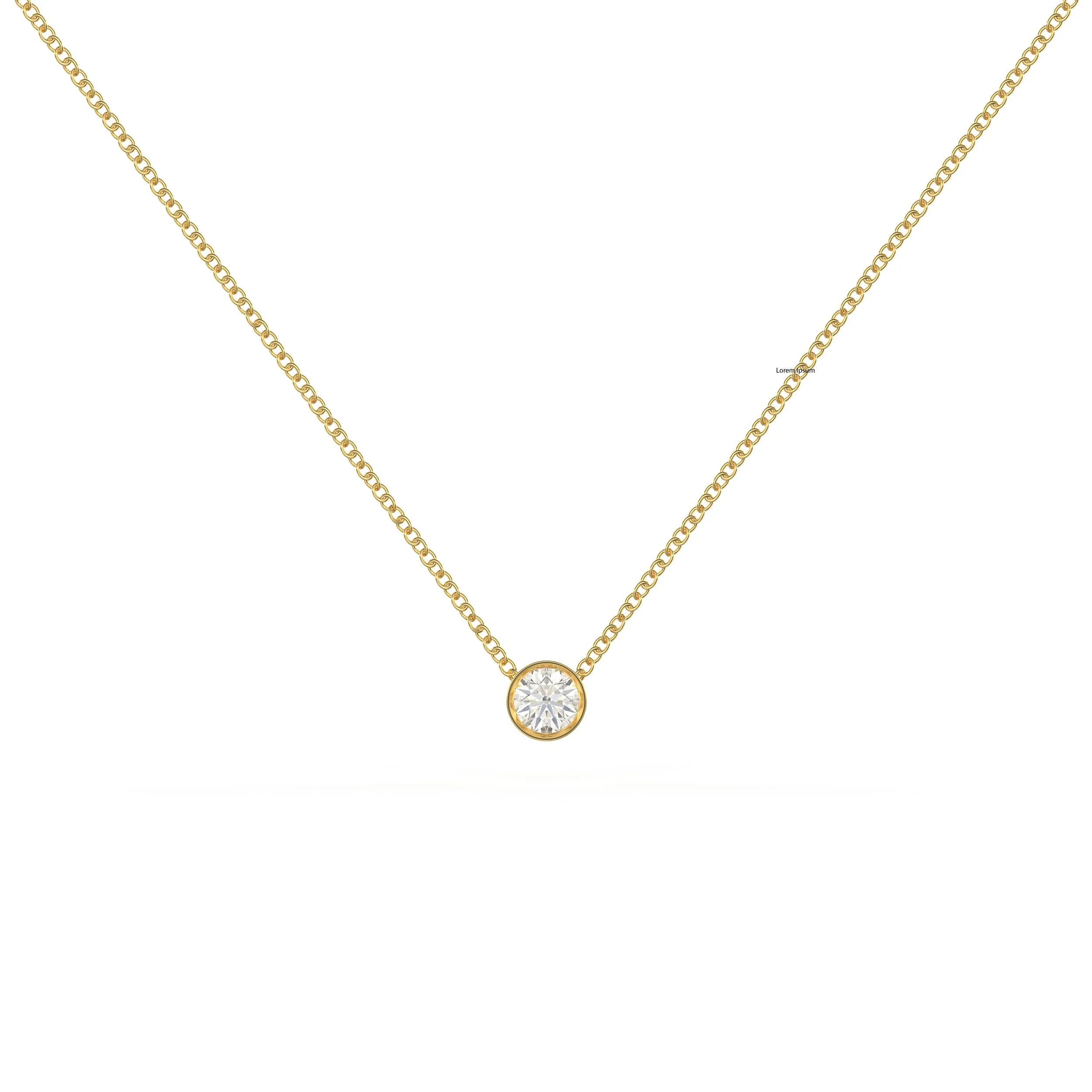 Diamond Solitaire Necklace