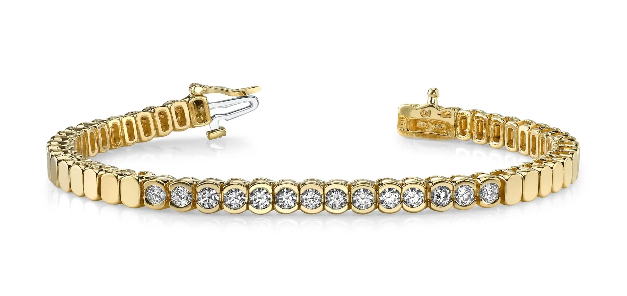 Diamond Tears Diamond Bracelet with 3.85 ct.(finished) 4.5mm