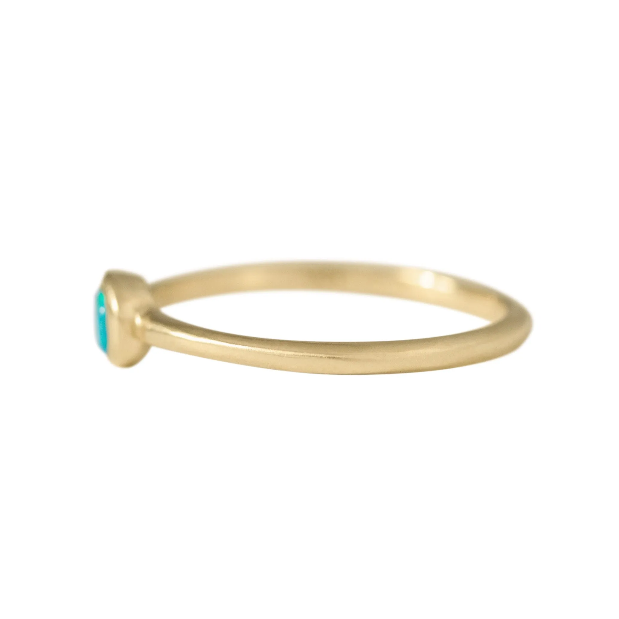 Dot Opal Solitaire Ring