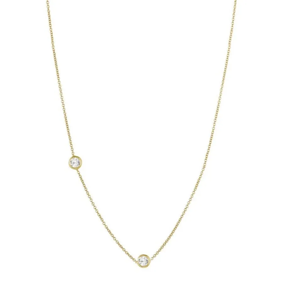 Double Diamond Necklace