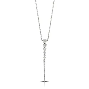 Doves Diamond Pendant 0.48 Carats 18k White Gold