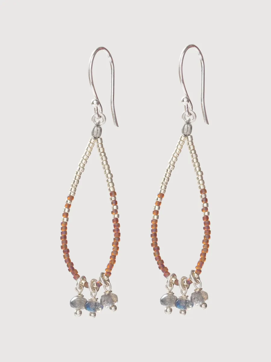 Earrings Becoming Labradorite Silver | A Beautiful Story