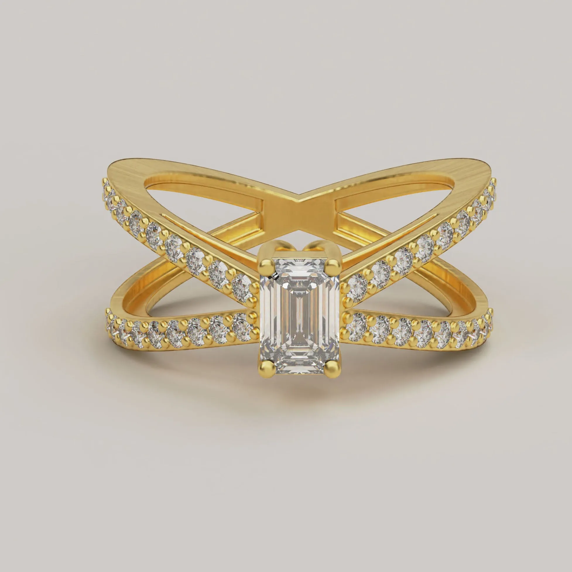 Eleganza - Solitaire Lab Grown Diamonds 18ct Gold Ring