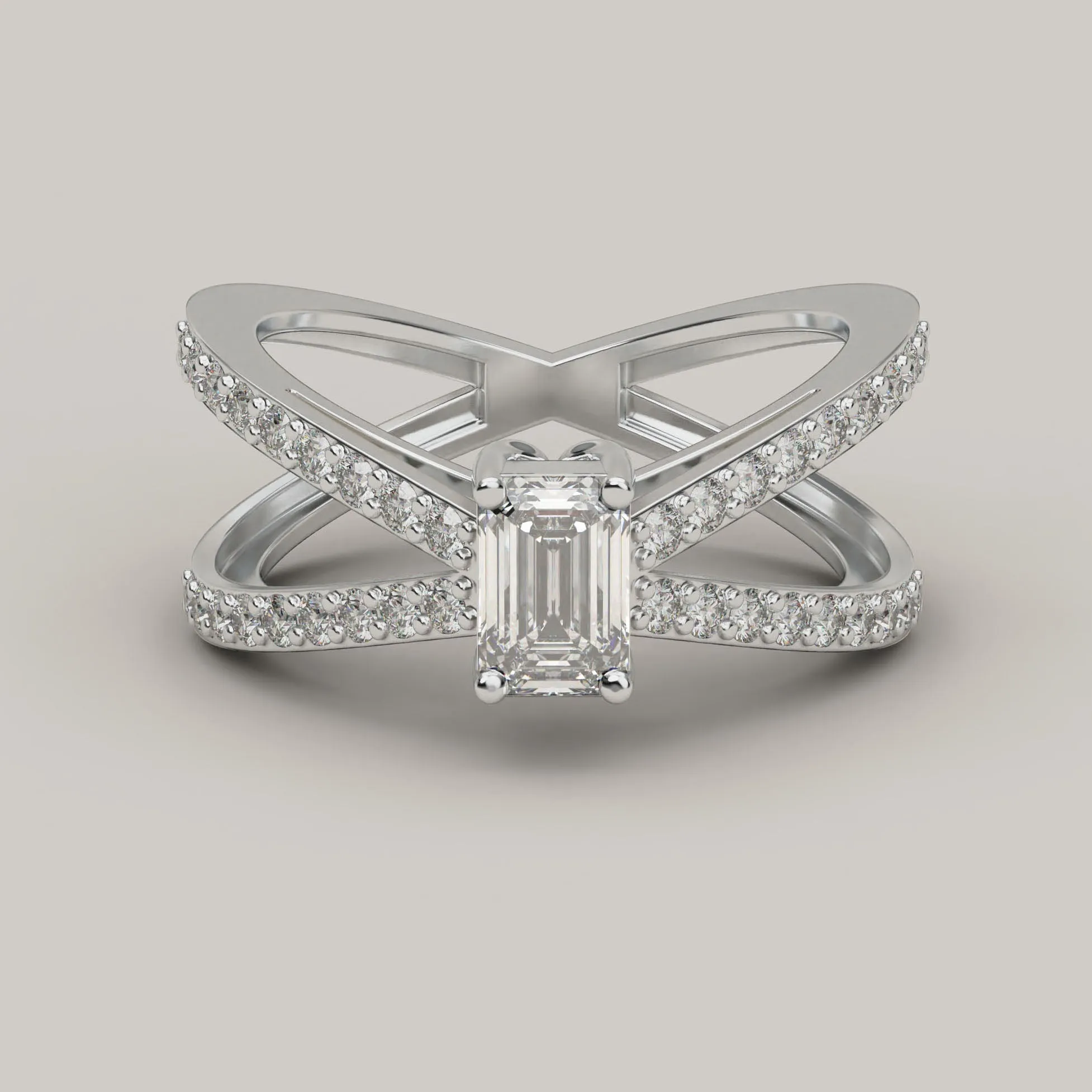 Eleganza - Solitaire Lab Grown Diamonds 18ct Gold Ring