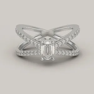 Eleganza - Solitaire Lab Grown Diamonds 18ct Gold Ring
