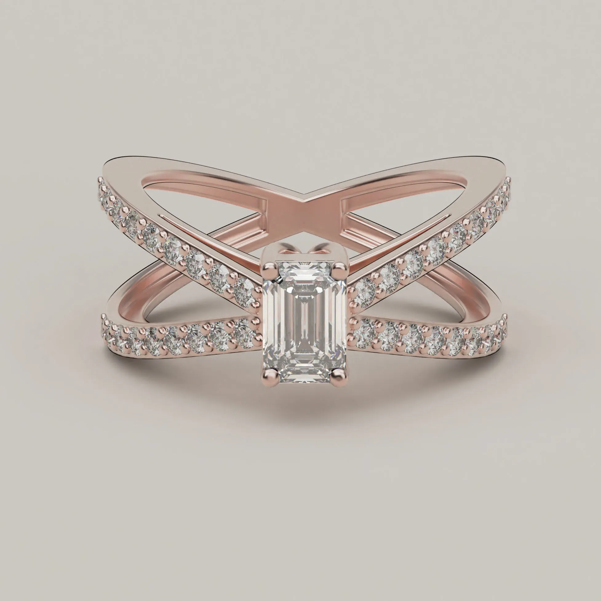 Eleganza - Solitaire Lab Grown Diamonds 18ct Gold Ring
