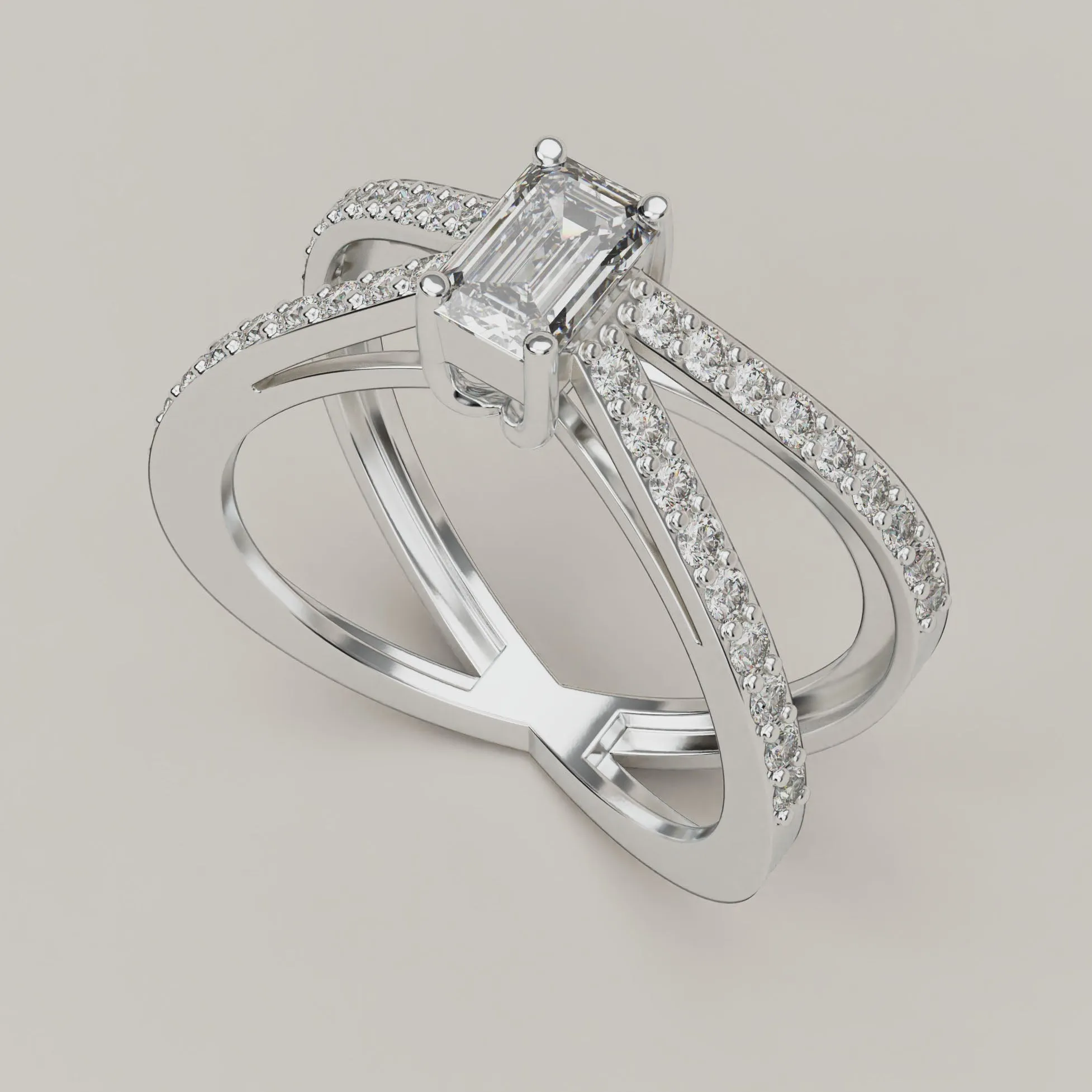 Eleganza - Solitaire Lab Grown Diamonds 18ct Gold Ring