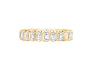 Emerald Bezel Eternity Ring