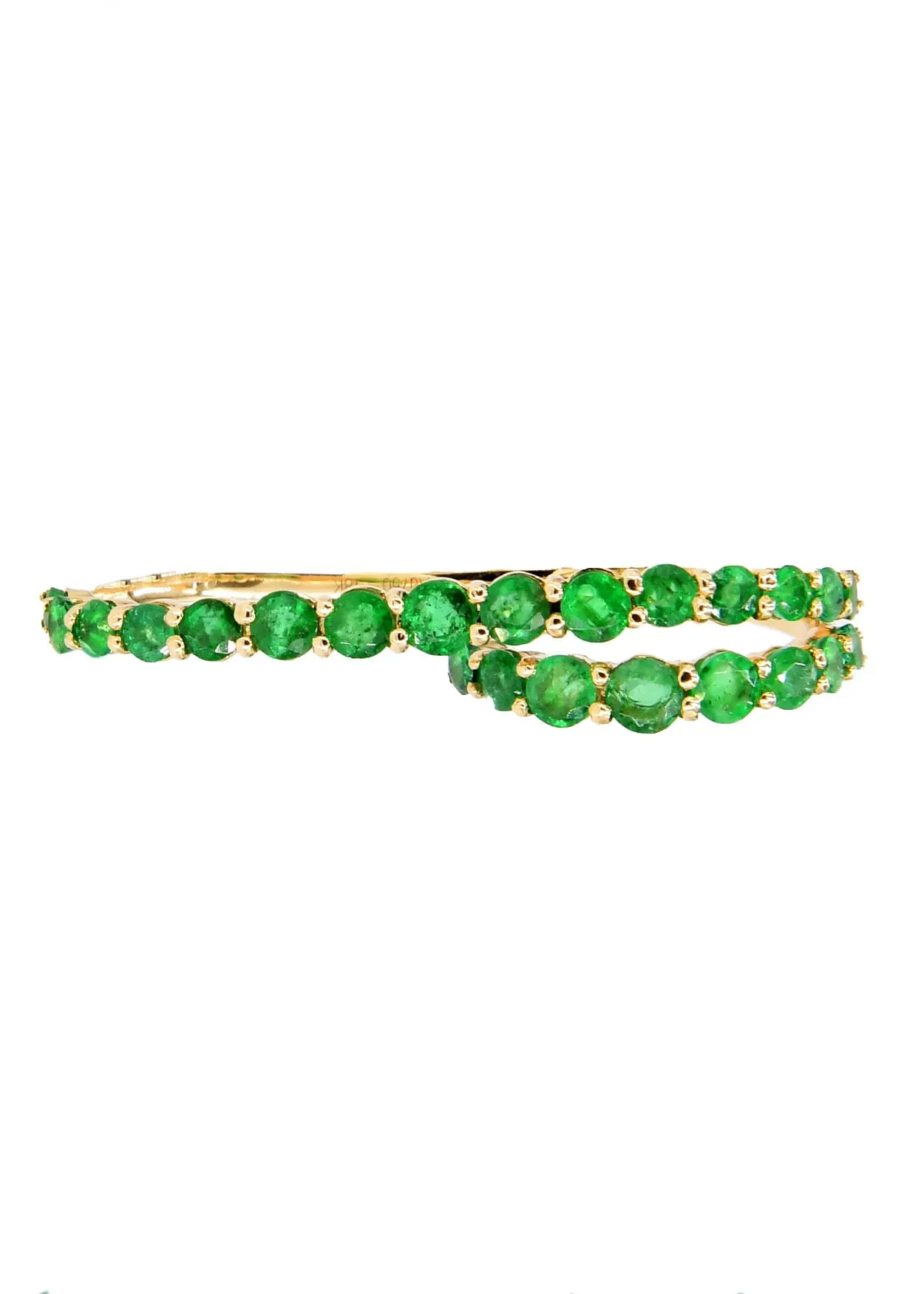 Emerald Double Finger Ring